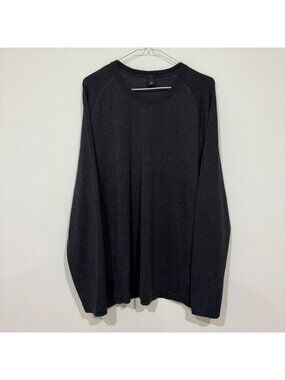 Lululemon 2024 Mens Metal Vent Tech Long-Sleeve Shirt Graphite Grey / Black L